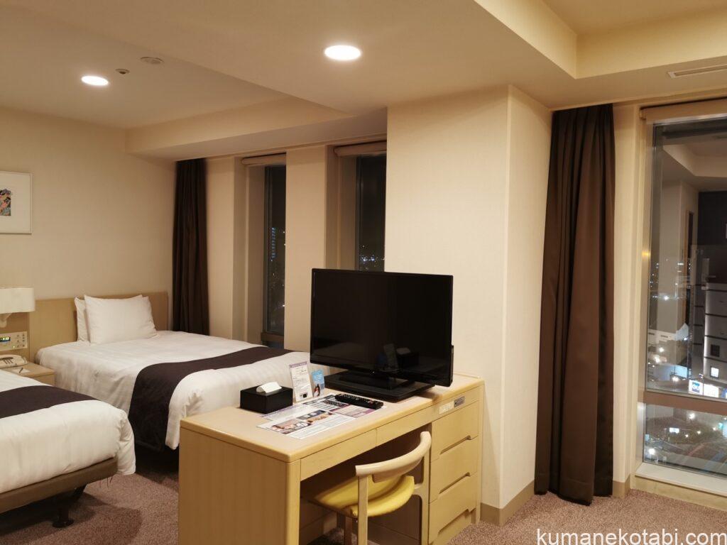 メルキュールホテル横須賀のツインの部屋に宿泊、じゃらんで予約